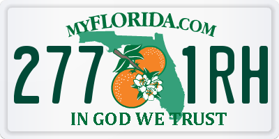 FL license plate 2771RH
