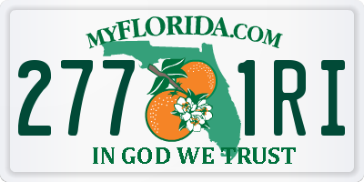 FL license plate 2771RI
