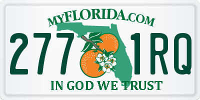 FL license plate 2771RQ