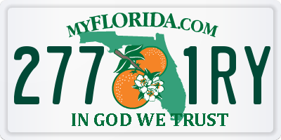 FL license plate 2771RY