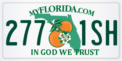 FL license plate 2771SH