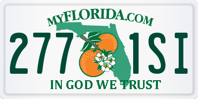 FL license plate 2771SI