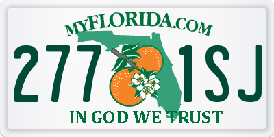 FL license plate 2771SJ