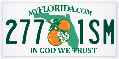 FL license plate 2771SM