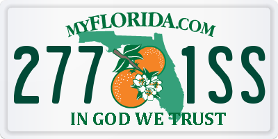FL license plate 2771SS