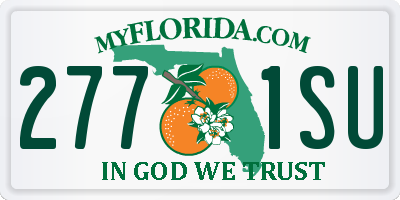 FL license plate 2771SU