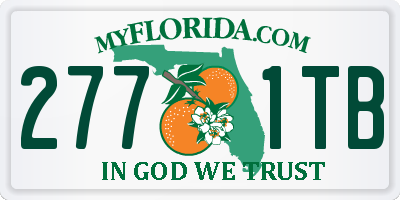 FL license plate 2771TB