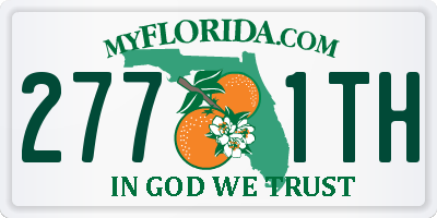 FL license plate 2771TH
