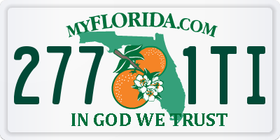 FL license plate 2771TI