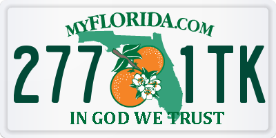 FL license plate 2771TK