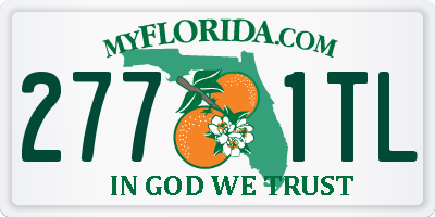 FL license plate 2771TL