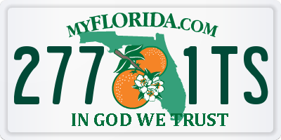 FL license plate 2771TS