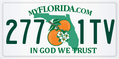 FL license plate 2771TV