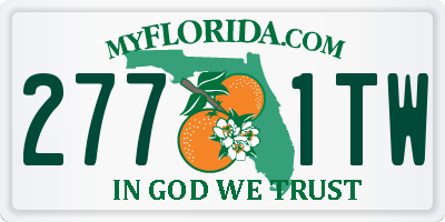 FL license plate 2771TW