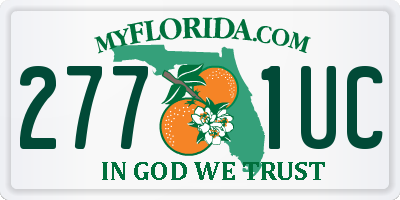 FL license plate 2771UC