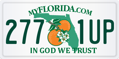 FL license plate 2771UP