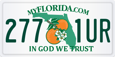 FL license plate 2771UR