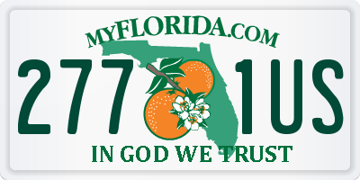 FL license plate 2771US