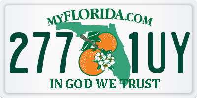 FL license plate 2771UY