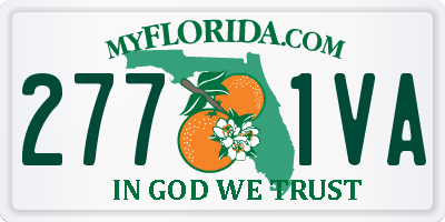 FL license plate 2771VA