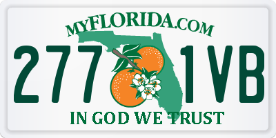 FL license plate 2771VB