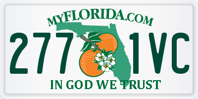 FL license plate 2771VC