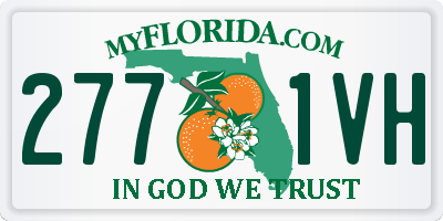 FL license plate 2771VH