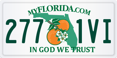 FL license plate 2771VI