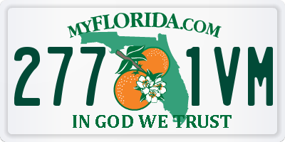 FL license plate 2771VM