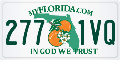 FL license plate 2771VQ