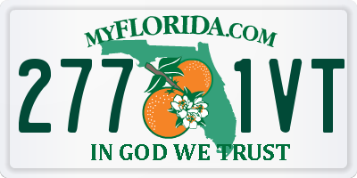 FL license plate 2771VT
