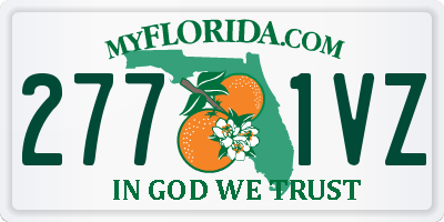 FL license plate 2771VZ