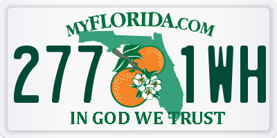 FL license plate 2771WH