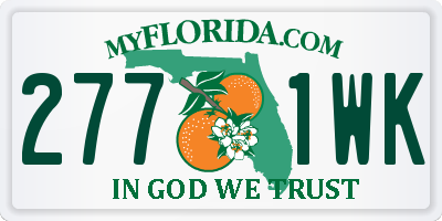 FL license plate 2771WK
