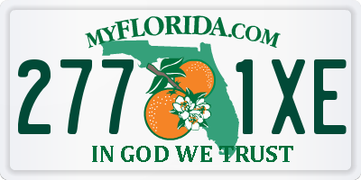 FL license plate 2771XE