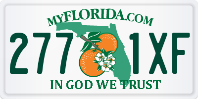 FL license plate 2771XF