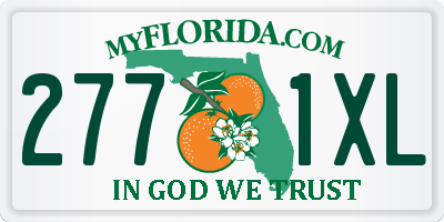 FL license plate 2771XL
