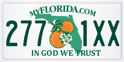 FL license plate 2771XX