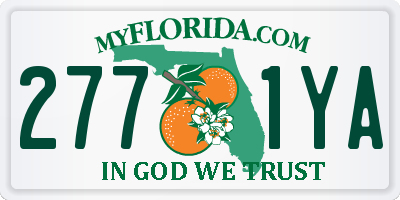 FL license plate 2771YA