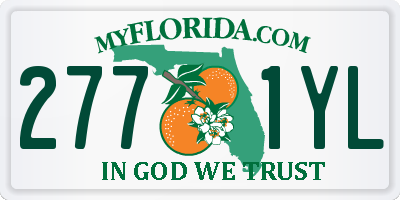 FL license plate 2771YL