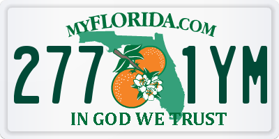 FL license plate 2771YM
