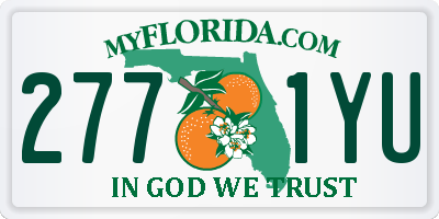 FL license plate 2771YU