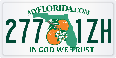 FL license plate 2771ZH