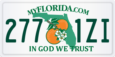 FL license plate 2771ZI