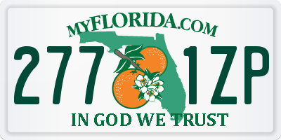FL license plate 2771ZP