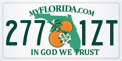FL license plate 2771ZT