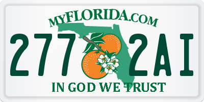FL license plate 2772AI
