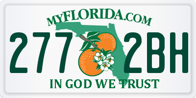 FL license plate 2772BH