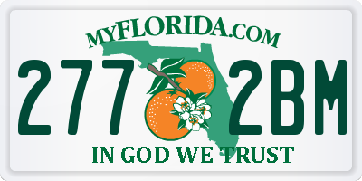 FL license plate 2772BM