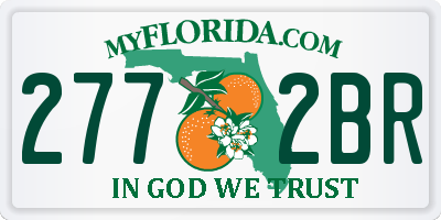 FL license plate 2772BR
